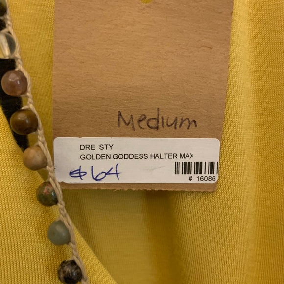 Golden Goddess halter maxi dress - Picture 3 of 3